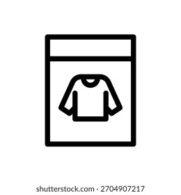 design de vetor de ícone de contorno de guarda-roupa bom para web ou aplicativo móvel