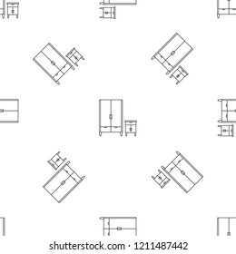 Wardrobe pattern seamless vector repeat geometric for any web design