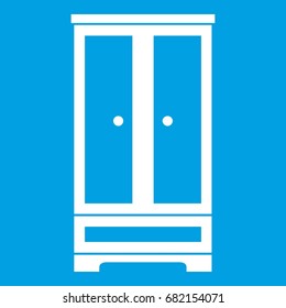 Wardrobe in simple style isolated on white background vector illustration