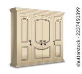 wardrobe for storing clothes, trousers, jackets, shirts, etc
This wardrobe design is very modern and can be used in various properties