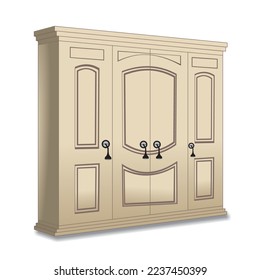 wardrobe for storing clothes, trousers, jackets, shirts, etc
This wardrobe design is very modern and can be used in various properties