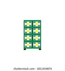 plantilla de icono de ilustración de diseño vectorial de armario

