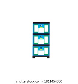 plantilla de icono de ilustración de diseño vectorial de armario
