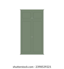 wardrobe vector flat illustration white background