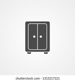 Wardrobe vector icon sign symbol