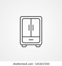 Wardrobe vector icon sign symbol