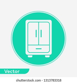 Wardrobe vector icon sign symbol