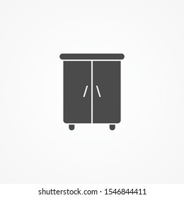 Wardrobe vector icon sign symbol