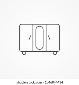 Wardrobe vector icon sign symbol