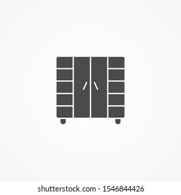 Wardrobe vector icon sign symbol