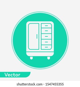 Wardrobe vector icon sign symbol