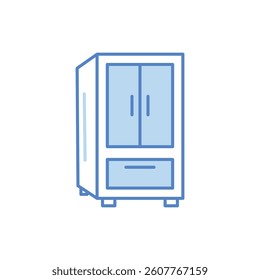 Wardrobe vector icon stock illustration