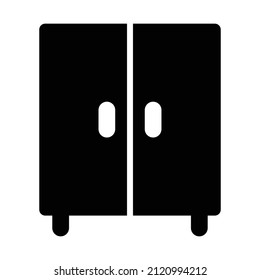 Wardrobe Vector icon which is suitable for commercial work and easily modify or edit it

