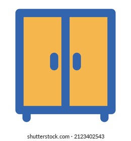 Wardrobe Vector icon which is suitable for commercial work and easily modify or edit it

