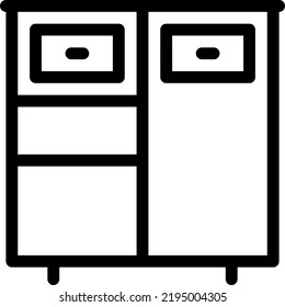 wardrobe  Vector illustration on a transparent background.Premium quality symmbols.Stroke vector icons for concept and graphic design.