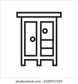 Schrank-Vektorsymbol neu
