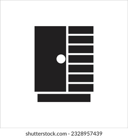icono de línea vectorial de armario nuevo
