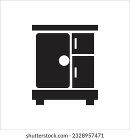 wardrobe vector line icon new
