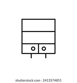 Firma de la línea del vector de vectores de vectores para publicidad. Adecuado para libros, tiendas, tiendas. Actrazo editable con un estilo de contorno minimalista. Símbolo de diseño 