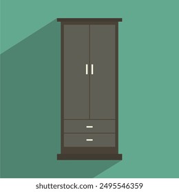 wardrobe vector, vektor lemari pakaian