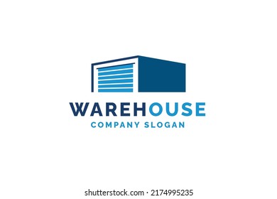 Ware house storage logo design vector illustration.