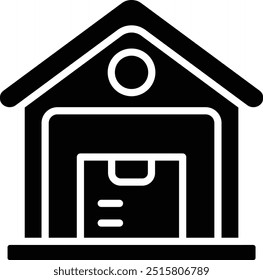 Ware house Vector Icon Design Illustration