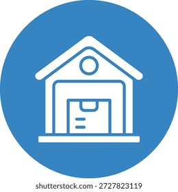 Ware house Vector Icon Design Illustration