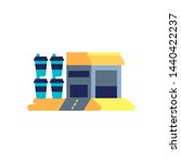 warehouse building with bottles plastics