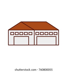 warehouse building exterior commercial empty