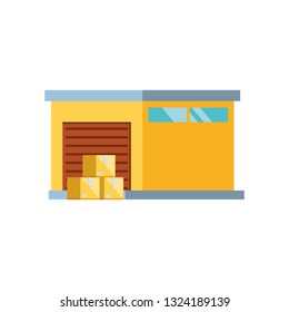 warehouse building isolated icon