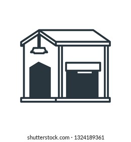 warehouse building isolated icon
