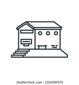 warehouse building isolated icon