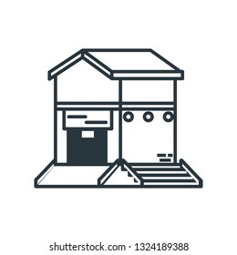 warehouse building isolated icon