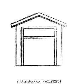 warehouse building isolated icon