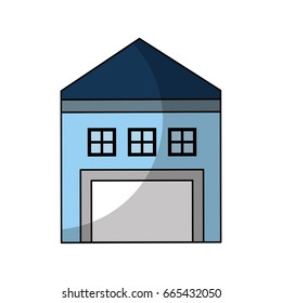 warehouse building isolated icon