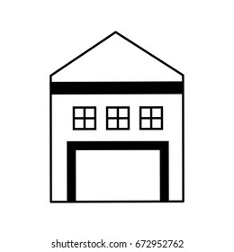 warehouse building isolated icon