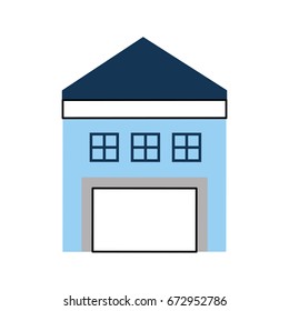 warehouse building isolated icon