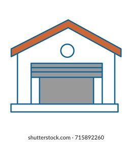 warehouse building isolated icon