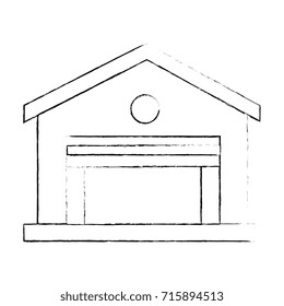 warehouse building isolated icon