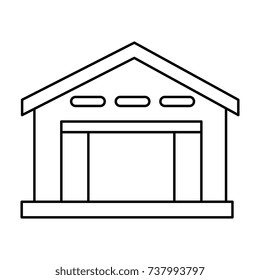 warehouse building isolated icon