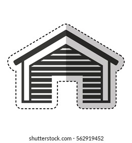 warehouse building isolated icon vector illustration design