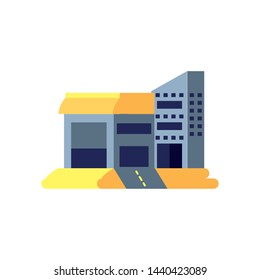 warehouse building structure isolated icon