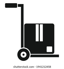 Warehouse cart icon. Simple illustration of Warehouse cart vector icon for web design isolated on white background
