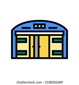 warehouse construction color icon vector. warehouse construction sign. isolated symbol illustration