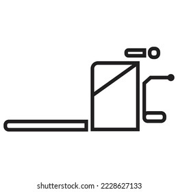 Warehouse equipment,  industrial safety equipment, logistic tool icon, logo, symbol vector illustration