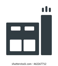 Warehouse Exterior Colored Vector Icon
