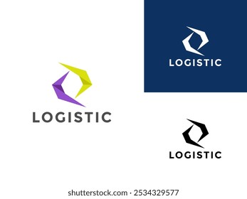 Warehouse factory industry logo vector illustration design, Warehouse Storage logo design template