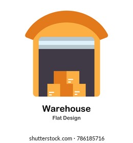 Warehouse Flat Illustration