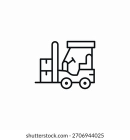 Gabelstapler-Symbol, Vektorgrafik