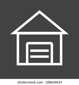 Warehouse, forklift, stock icon vector image.Can also be used for building and landmarks . Suitable for mobile apps, web apps and print media.
